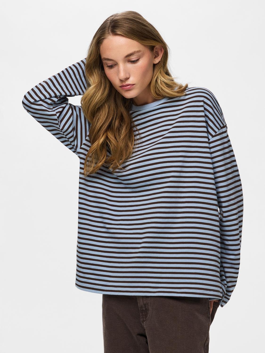 PCSADIE T-shirt - Cashmere Blue - VERO MODA & VILA Bergvik